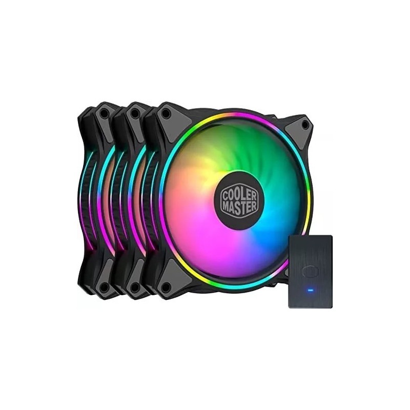 Fan Cooler Cooler MASTER MasterFan MF120 HALO ARGB 3 en 1 pack