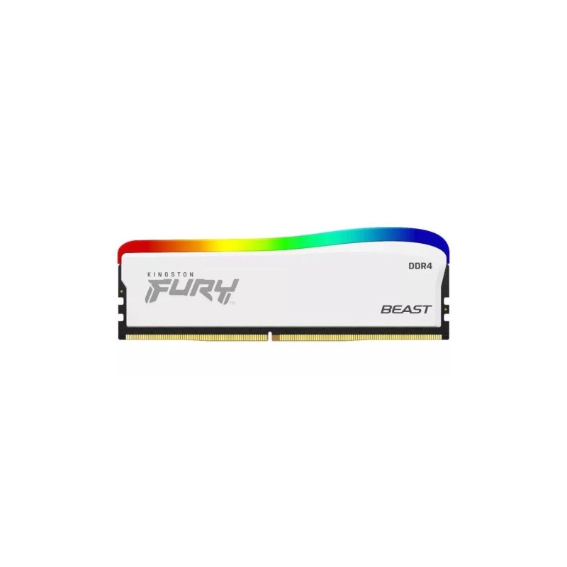 Memoria Kingston 8GB DDR4 3600MHz Fury Beast White RGB
