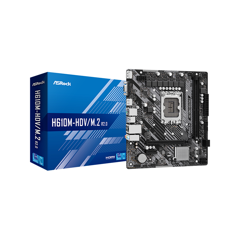 Motherboard ASRock (LGA1700) H610M-HDV/M.2 R2.0 DDR4