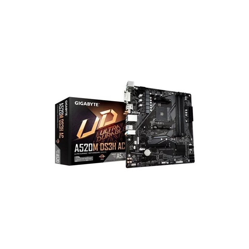 Motherboard Gigabyte (AM4) A520M DS3H AC WiFi DDR4