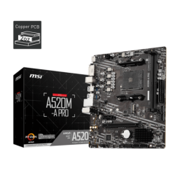 Motherboard MSI (AM4) Pro A520M-A DDR4