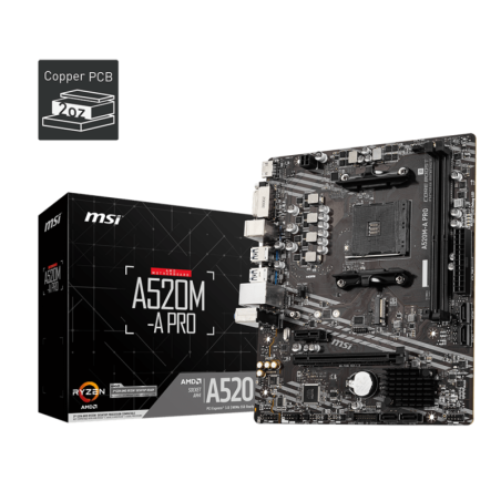 Motherboard MSI (AM4) Pro A520M-A DDR4