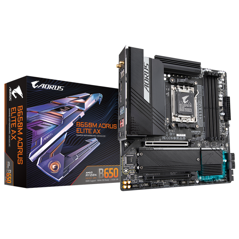Motherboard Gigabyte (AM5) Aorus B650M Elite AX DDR5
