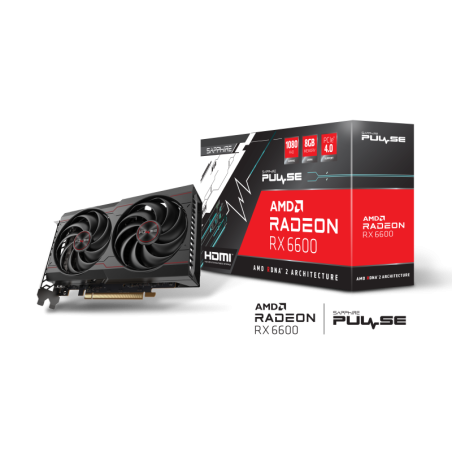 Placa de Video Sapphire RX 6600 Pulse GAMING 8GB