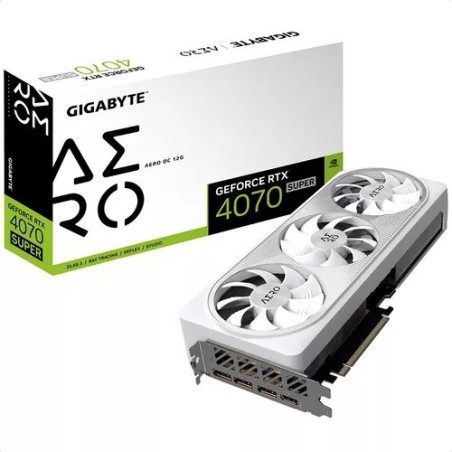 Placa de Video Gigabyte RTX 4070 Super Aero White 12GB
