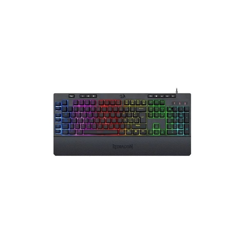 Teclado Redragon Shiva Black Spanish K512RGB-1-SP