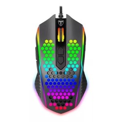 Mouse De Juego T Dagger Imperial Tgm310 Rgb Negro Pixart 3212 7200 Dpi