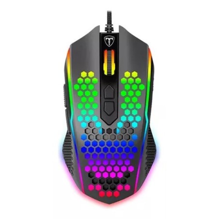 Mouse De Juego T Dagger Imperial Tgm310 Rgb Negro Pixart 3212 7200 Dpi