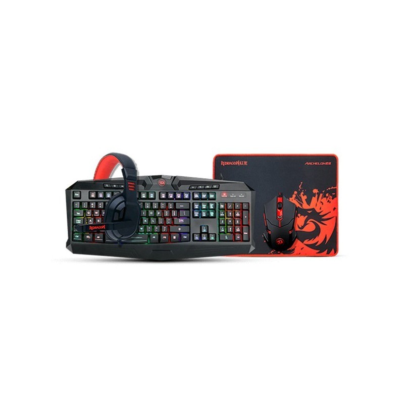 Kit de Teclado y Mouse Redragon S101-BA-SP 4 en 1