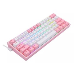 Teclado Redragon Fizz Pro Blanco/Rosa