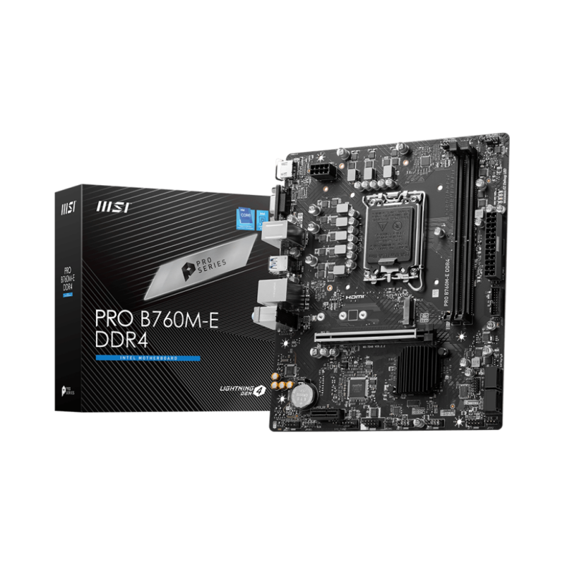 Motherboard MSI (LGA1700) Pro B760M-E DDR4