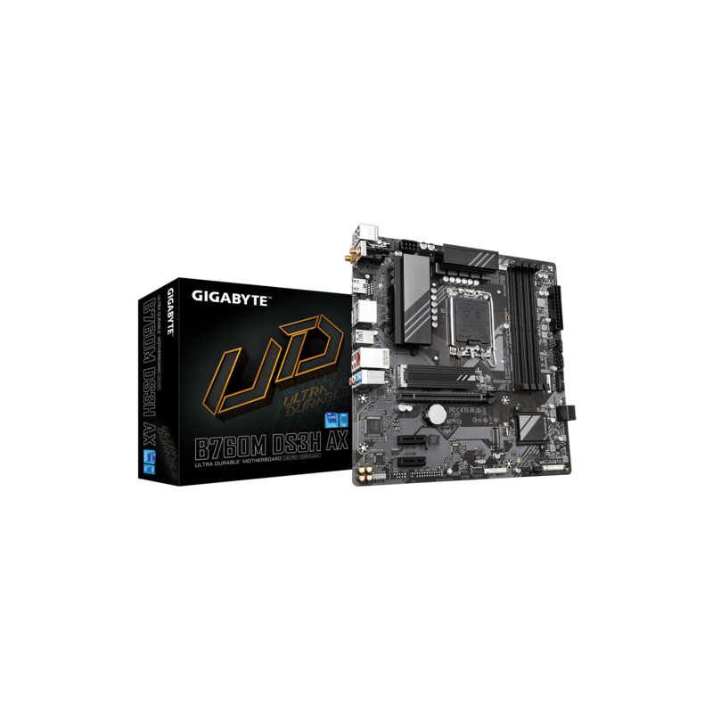 Motherboard Gigabyte (LGA1700) B760M DS3H AX DDR4
