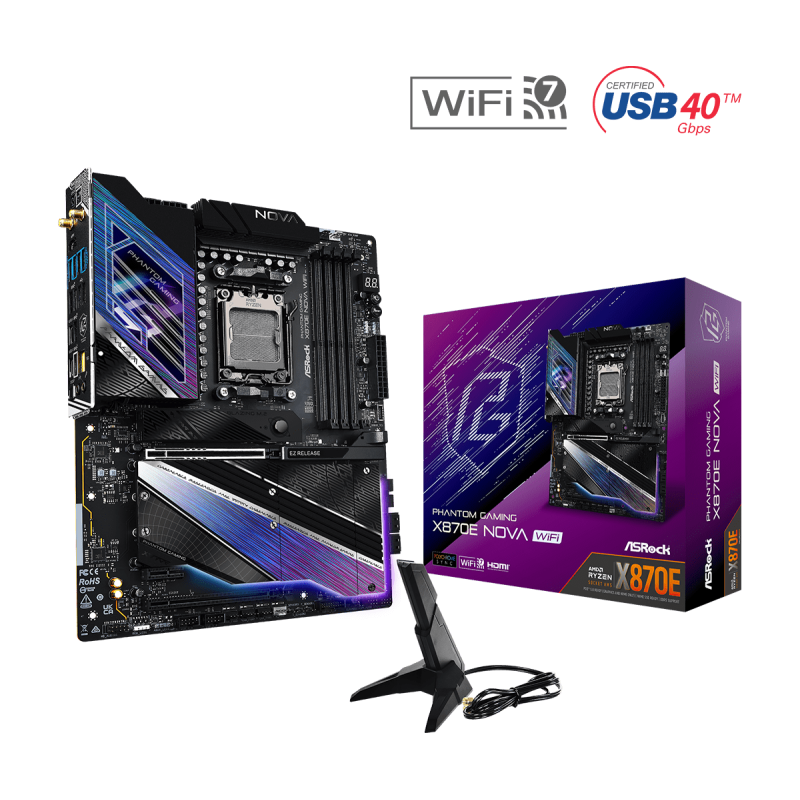 Motherboard ASRock (AM5) X870E Nova WiFi DDR5