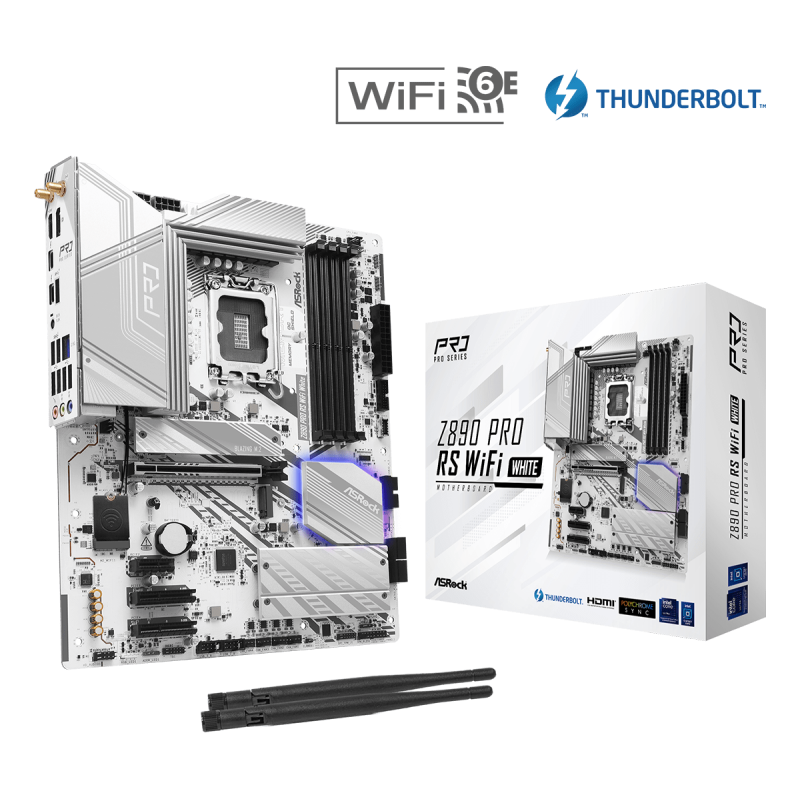 Motherboard ASRock (LGA1851) Z890 Pro RS WiFi White DDR5