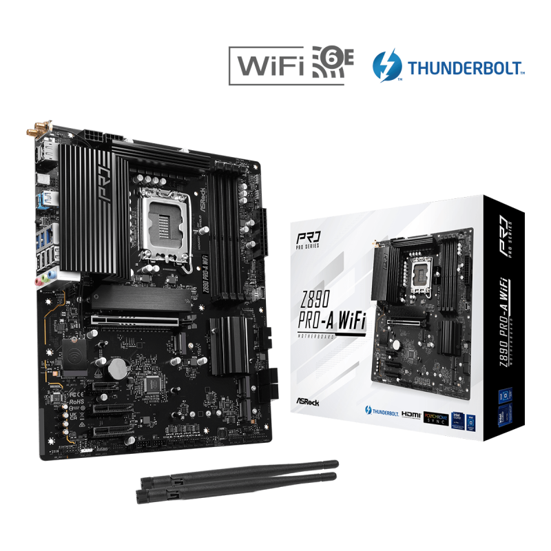 Motherboard ASRock (LGA1851) Z890 Pro-A WiFi DDR5