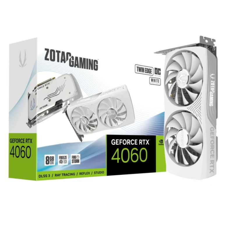 Placa de Video Zotac RTX 4060 Twin Edge OC White 8GB