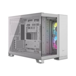 Gabinete Corsair 2500X Dual Chamber White iCUE Fan RGB x2