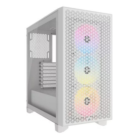 Gabinete Corsair 3000D RGB Airflow White RGB Fan x3