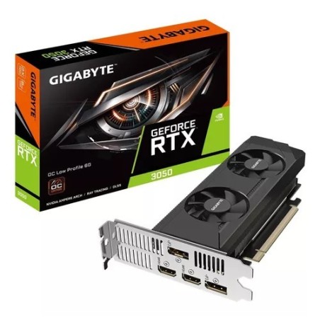 Placa de Video Gigabyte RTX 3050 Low Profile OC 6GB