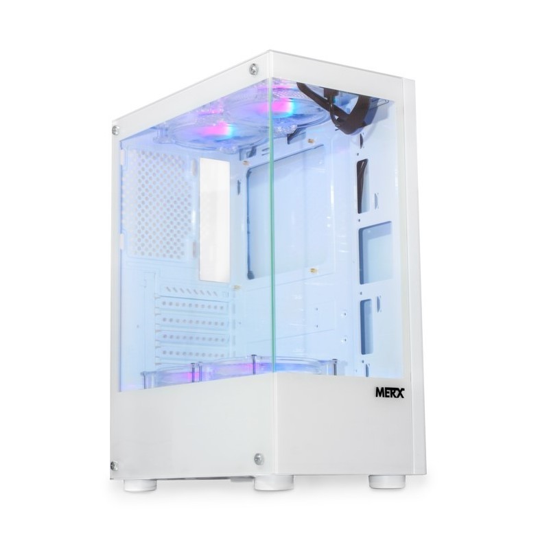 Gabinete Merx WF-100 Wolf White ARGB Fan x4