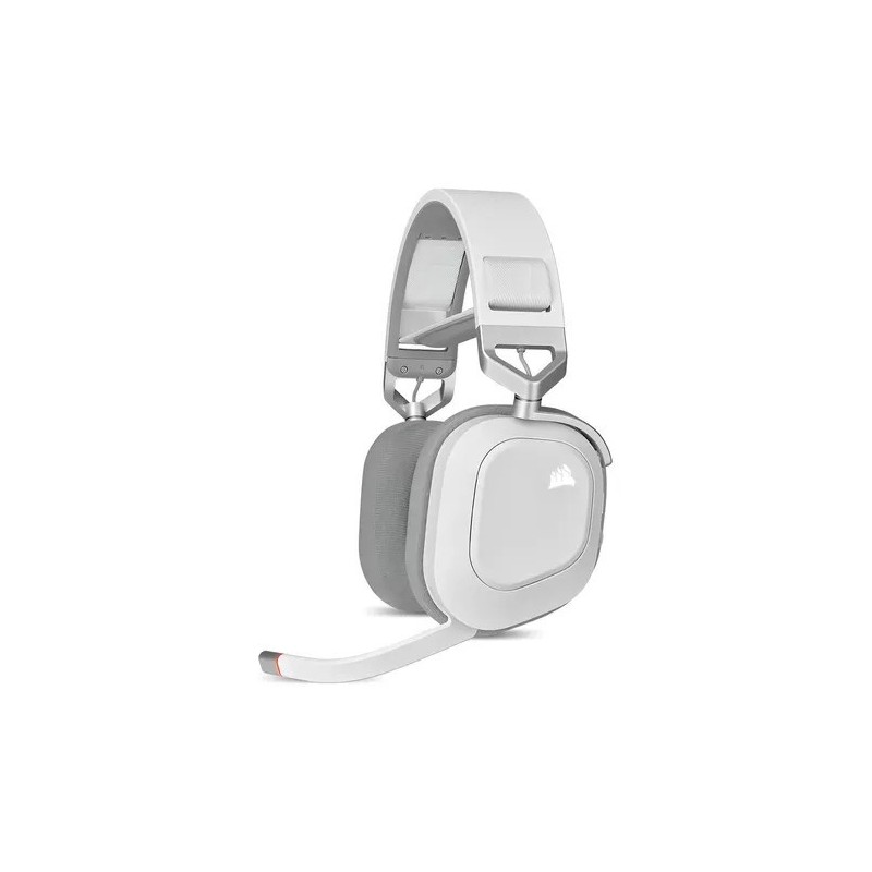 Auriculares Corsair HS80 RGB Wireless White