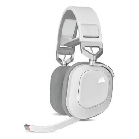 Auriculares Corsair HS80 RGB Wireless White