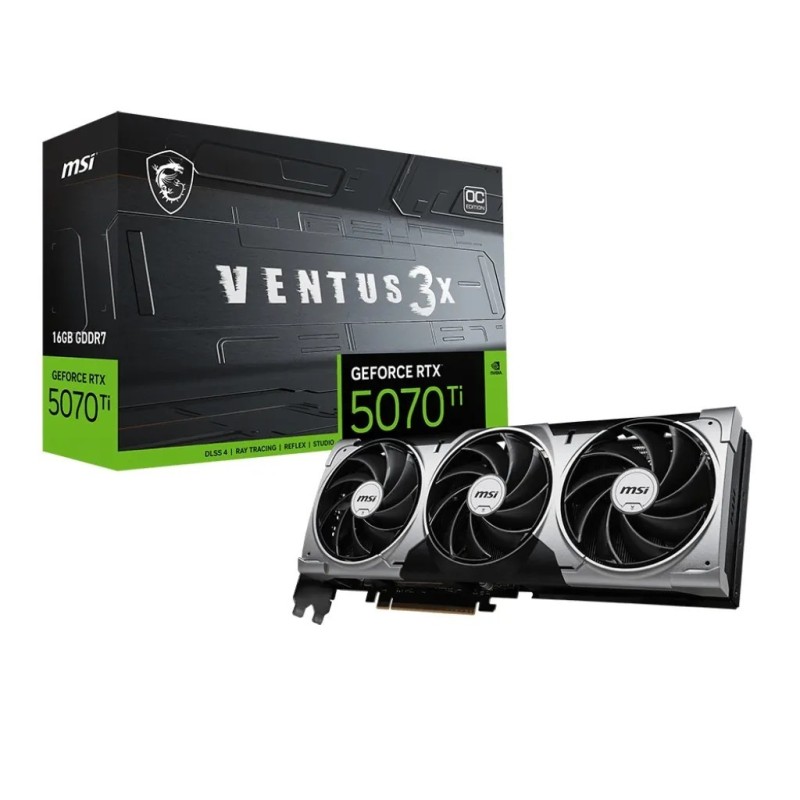 Placa de Video MSI RTX 5070 Ti Ventus 3X OC 16GB