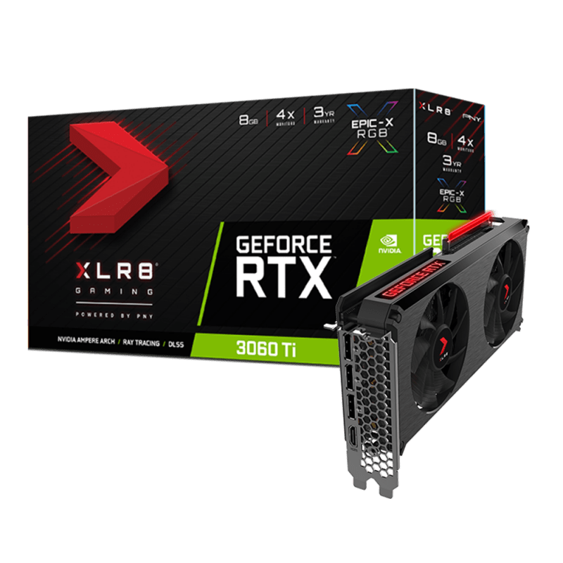 Placa de video PNY RTX 3060 TI XLR8 8GB (Outlet)