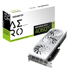 Placa de Video Gigabyte RTX 4060 Ti Aero OC White 8GB