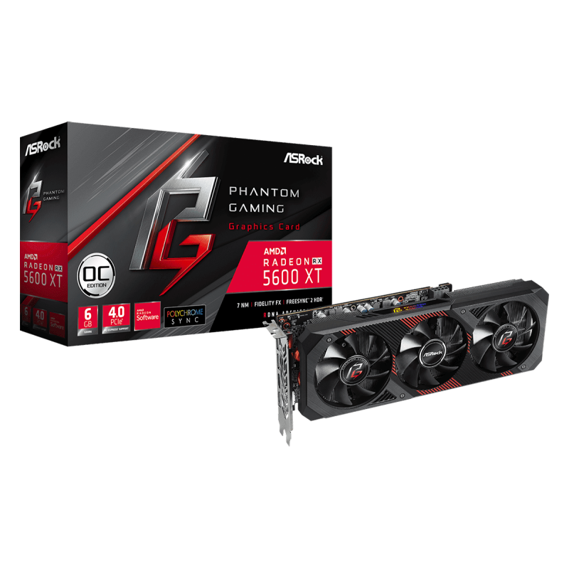 Placa de video RX 5600 XT Phantom Gaming 6GB (Outlet)