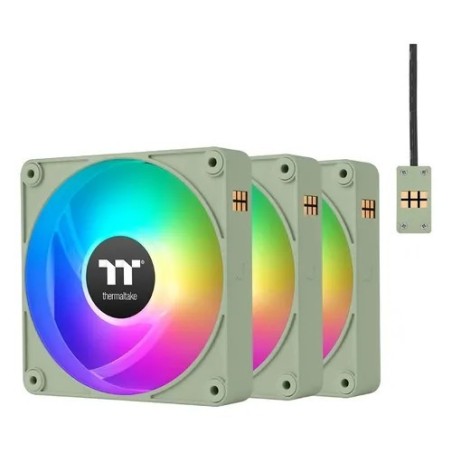 FAN Cooler Thermaltake CT140 EX aRGB Match Green (Pack de 3)