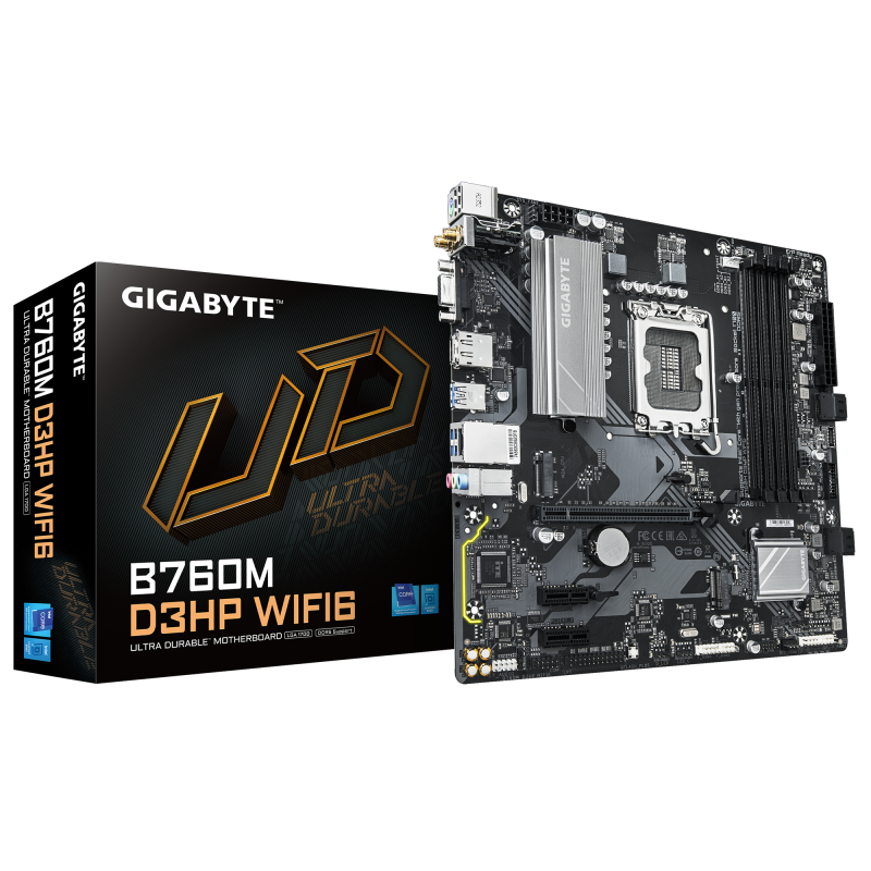 Motherboard Gigabyte (LGA1700) B760M D3HP WIFI6 DDR5
