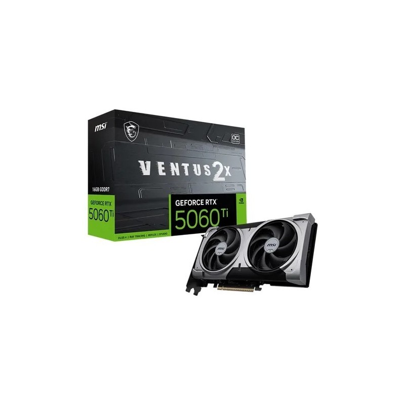 Placa de Video MSI RTX 5060 Ti Ventus 2X OC Plus 16GB