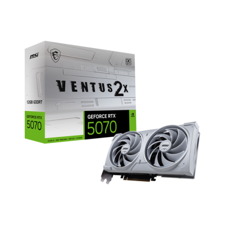 Placa de Video MSI RTX 5070 Ventus 2X OC White 12GB