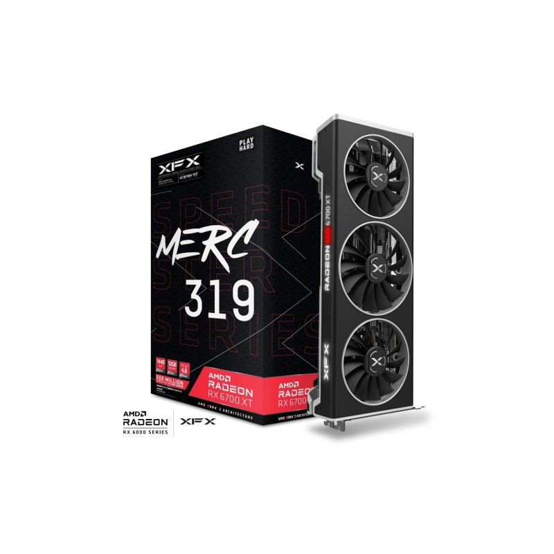 Placa de Video RX 6700 XT Merc 319 XFX 12GB (Outlet)