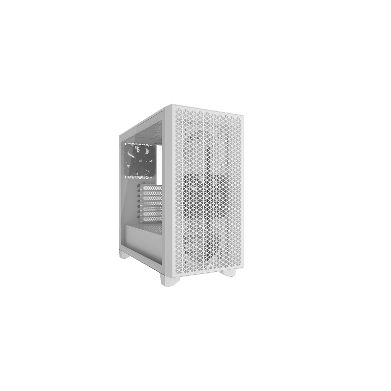 Gabinete Corsair 3000D White Fan x2