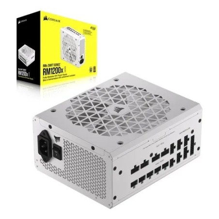 Fuente Corsair 1200W RM1200x Shift White 80+ Gold Full Modular