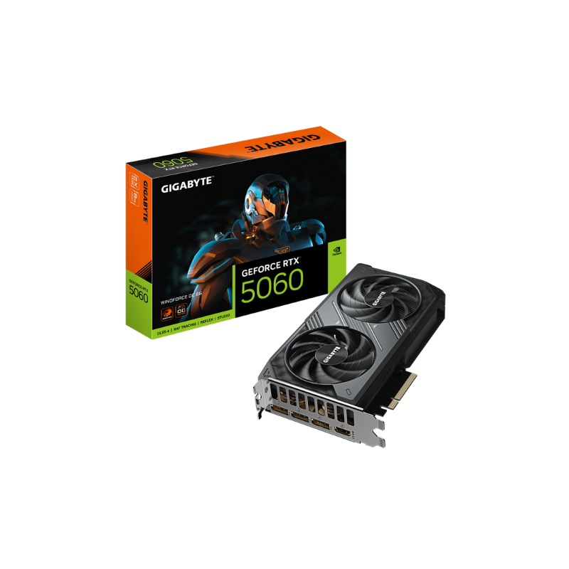 Placa de Video Gigabyte RTX 5060 Windforce OC 8GB