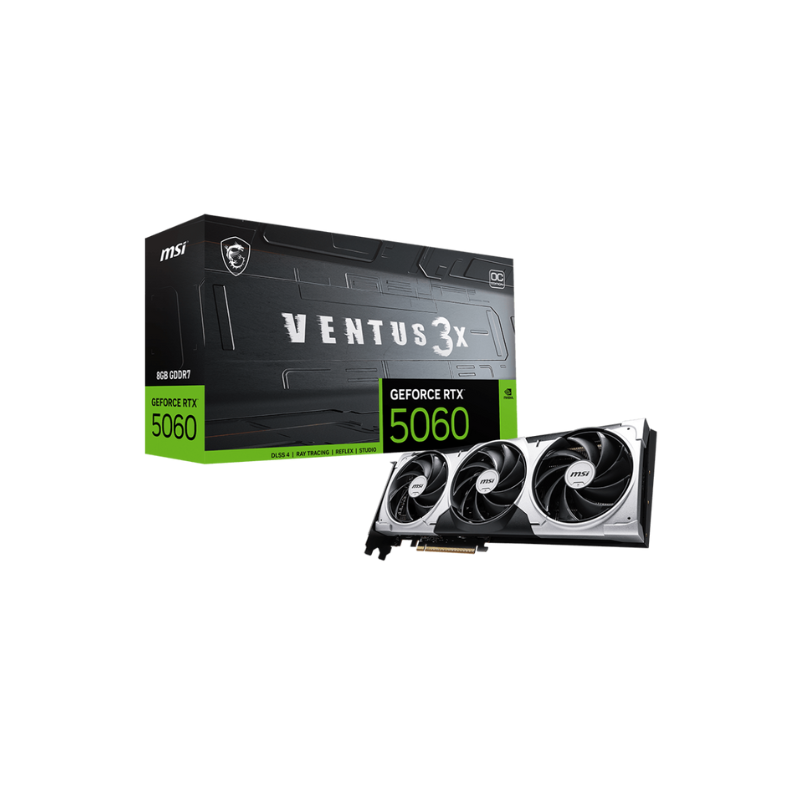 Placa de Video MSI RTX 5060 Ventus 3X OC 8GB