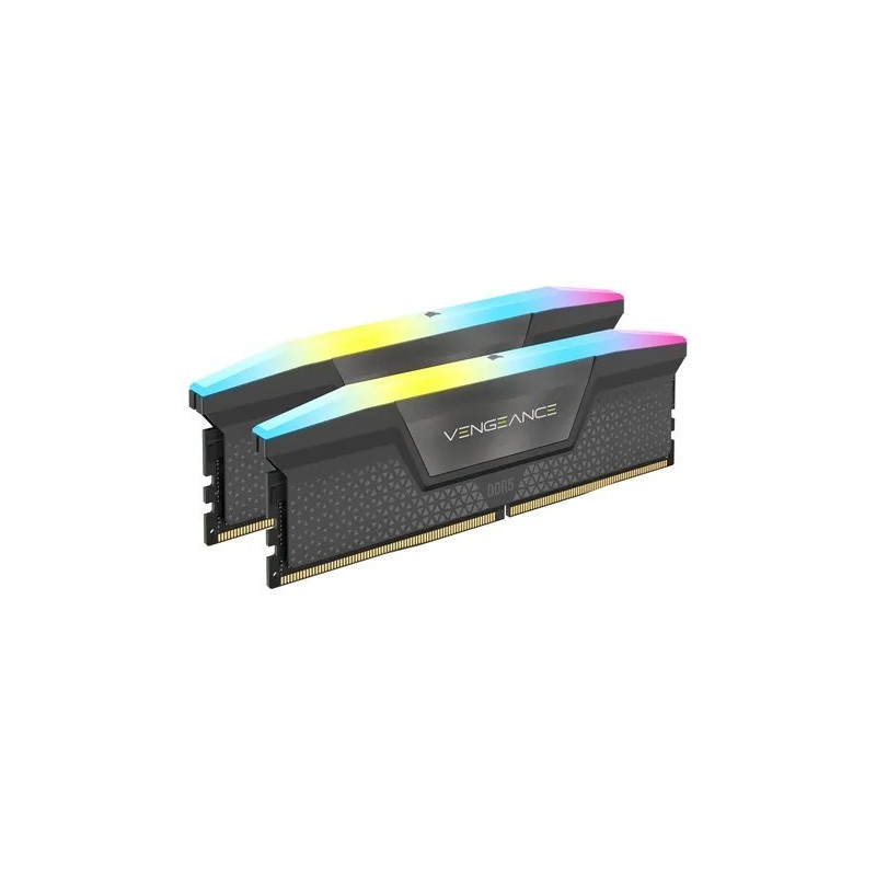 Memoria Corsair 32GB DDR5 6000MHz Vengeance RGB Gray CL30 (2x16GB)