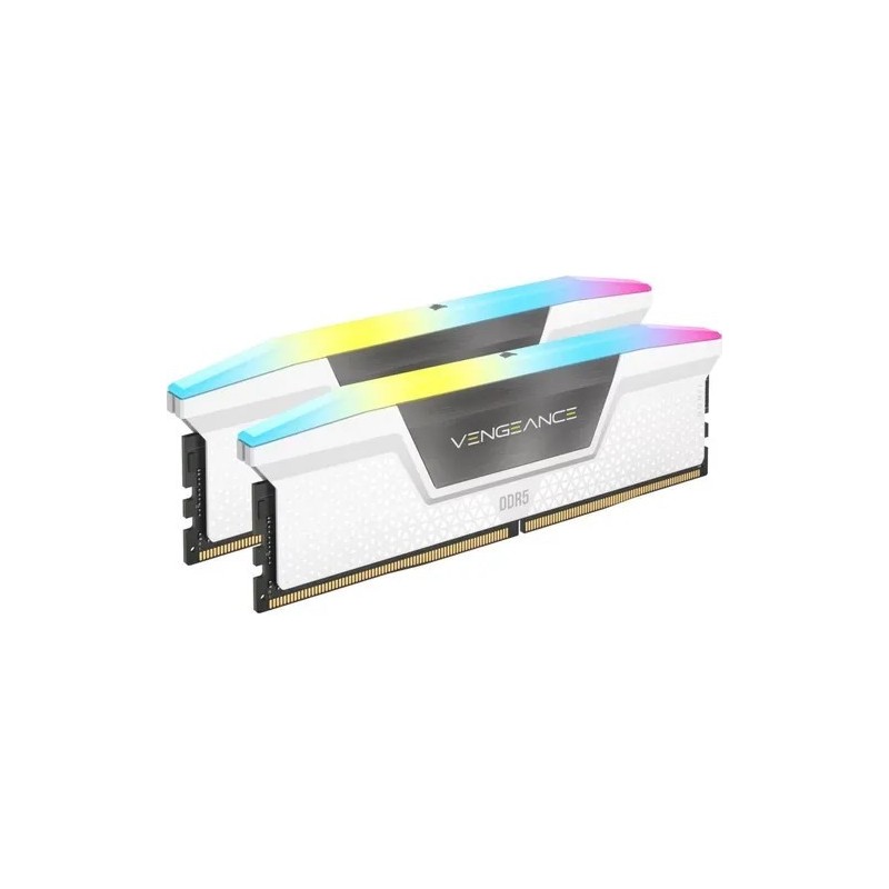 Memoria Corsair 32GB DDR5 5200MHz Vengeance RGB White CL40 (2x16GB)
