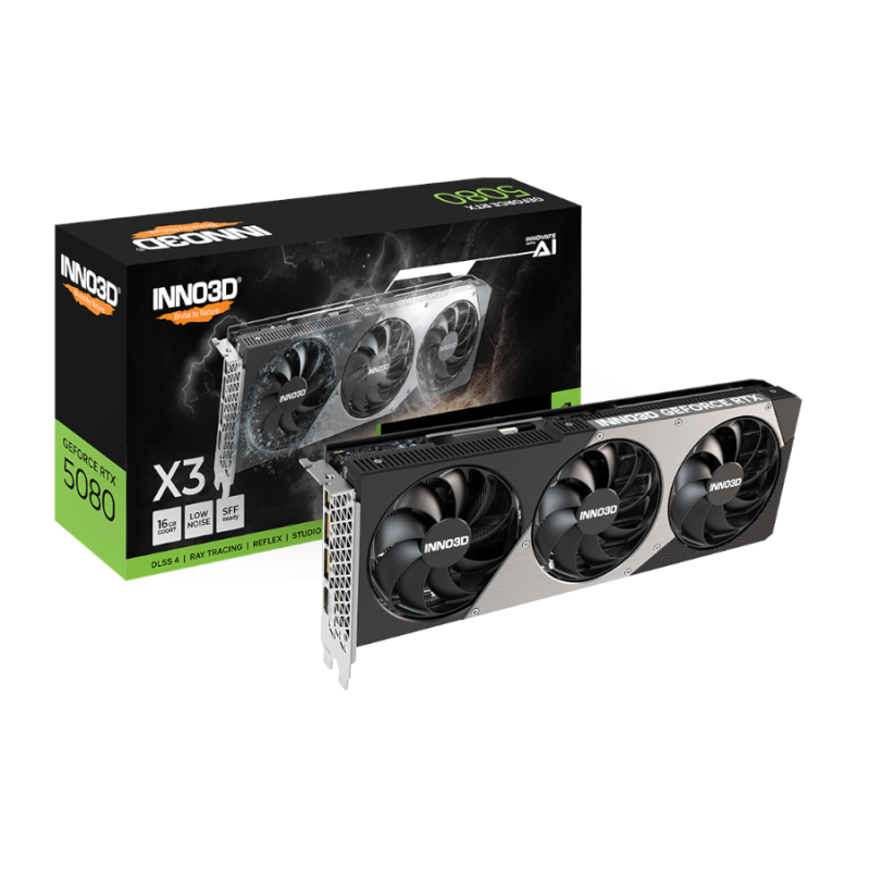 Placa de Video Inno3D RTX 5080 X3 16GB