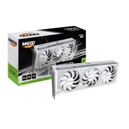 Placa de Video Inno3D RTX 5080 X3 OC White 16GB