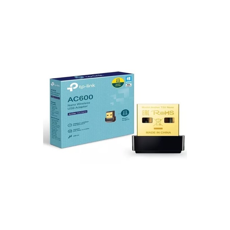Adaptador de Red Archer T2U Nano P.RedW USB AC600 Dual band (9978)