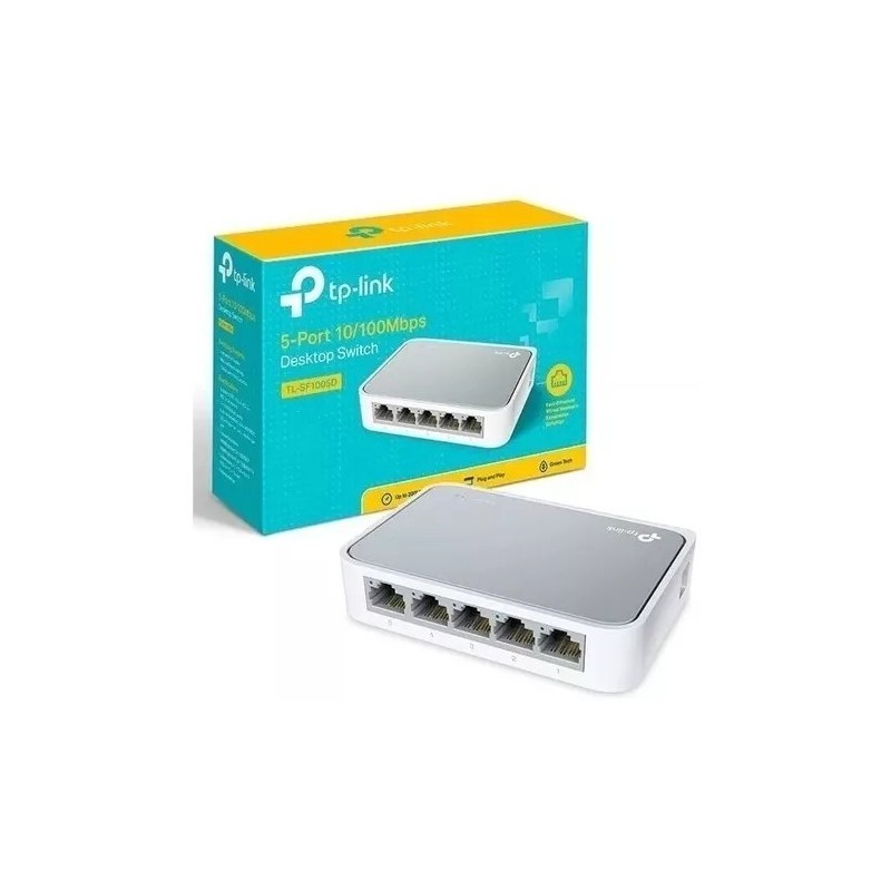 Switch Tp-link 4 Puertos Tl-sf1005d 10/100 Mbps