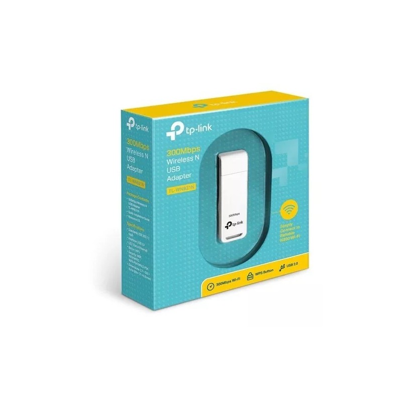Placa De Red Tp-link Tl-wn821n 300mb Wifi Usb Wireless