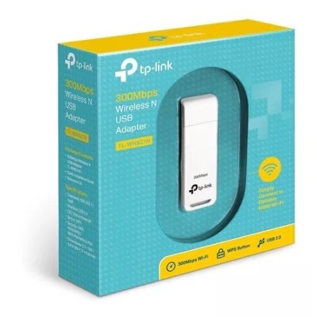 Placa De Red Tp-link Tl-wn821n 300mb Wifi Usb Wireless