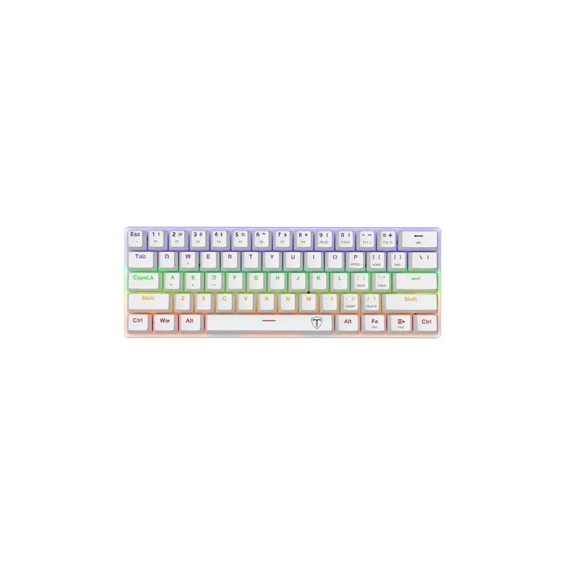 Teclado T-dagger Arena White Brown Switch