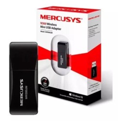Mini Adaptador Mercusys N300 Usb Inalámbrico 300mbps