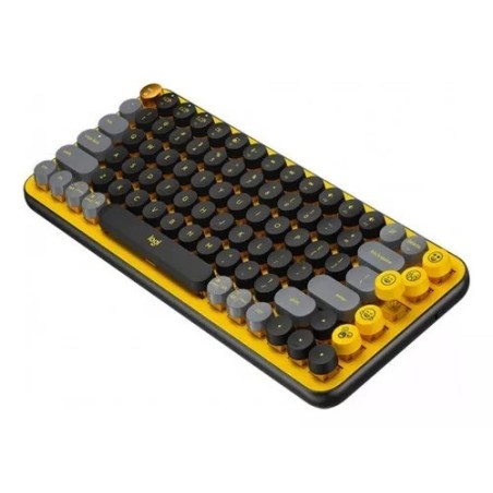 Teclado bluetooth Logitech Pop Keys Mecánico Yellow